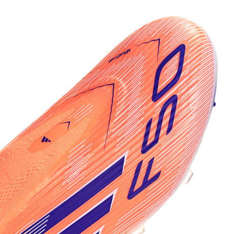 adidas F50 League Laceless FG/MG Men's Soccer Cleats - Orange/Blue/White