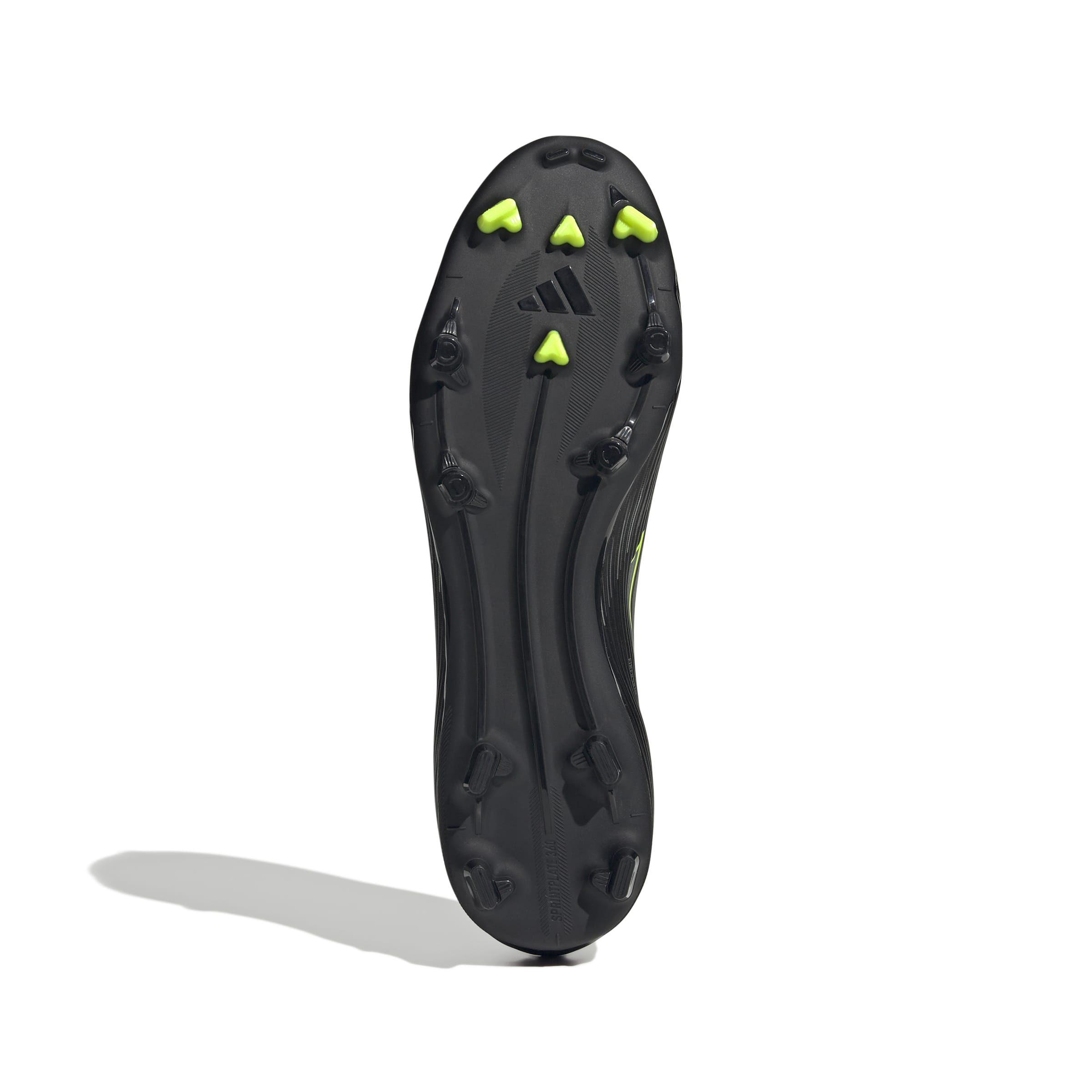 adidas F50 League Laceless FG/MG Men's Soccer Cleats - Black/IronMt/Lemon