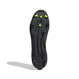 adidas F50 League Laceless FG/MG Men's Soccer Cleats - Black/IronMt/Lemon