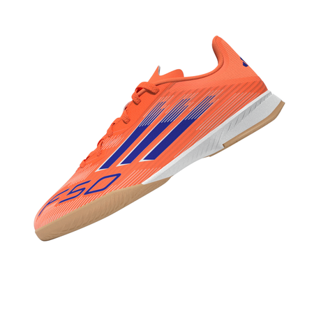 adidas F50 League IN Youth Soccer Shoes - Orange/Blue/White