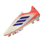 Botines de fútbol para hombre adidas Copa Pure III Elite FG - Blanco/Azul/Naranja