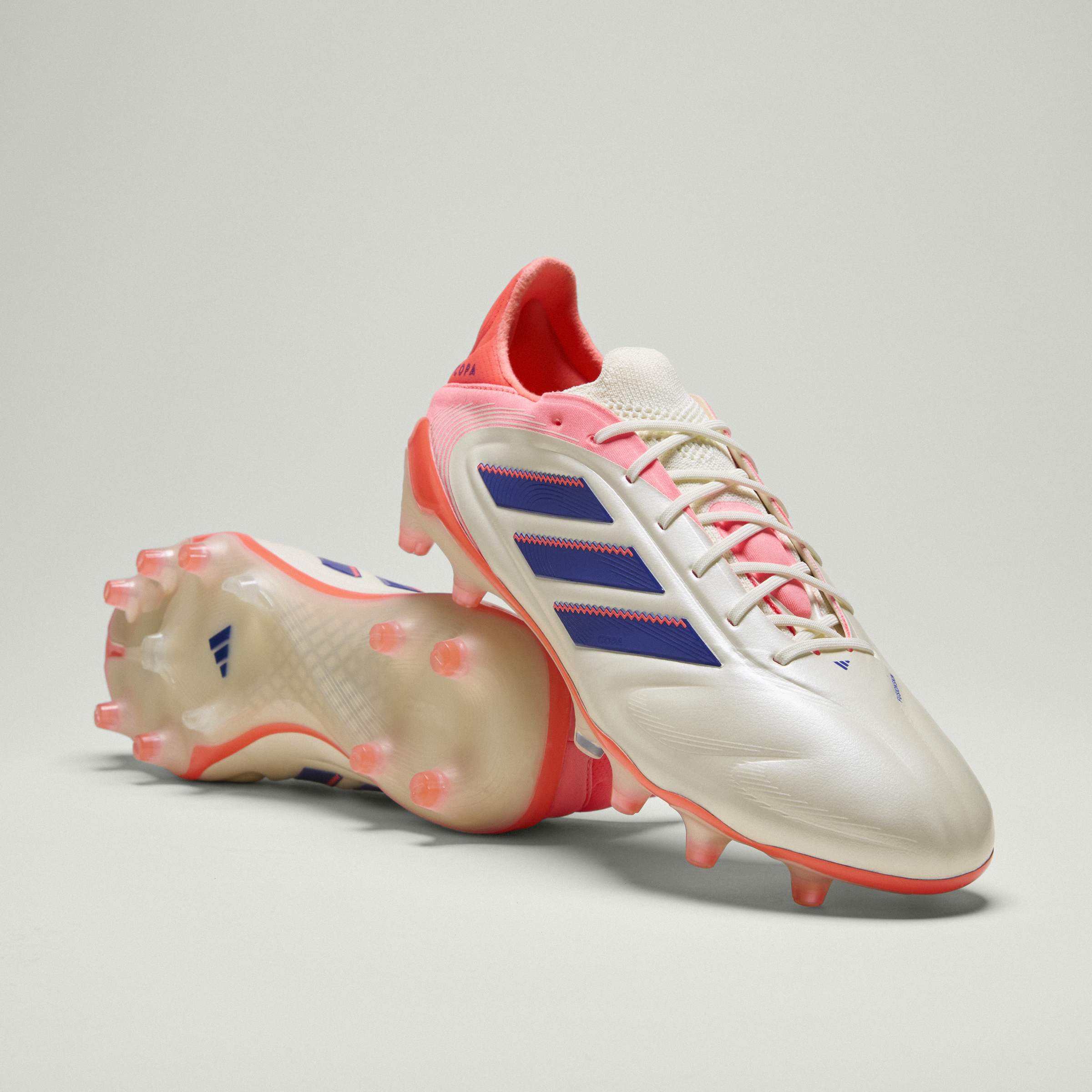 adidas Copa Pure III Elite FG Men's Soccer Cleats - White/Blue/Orange