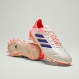 Botines de fútbol para hombre adidas Copa Pure III Elite FG - Blanco/Azul/Naranja