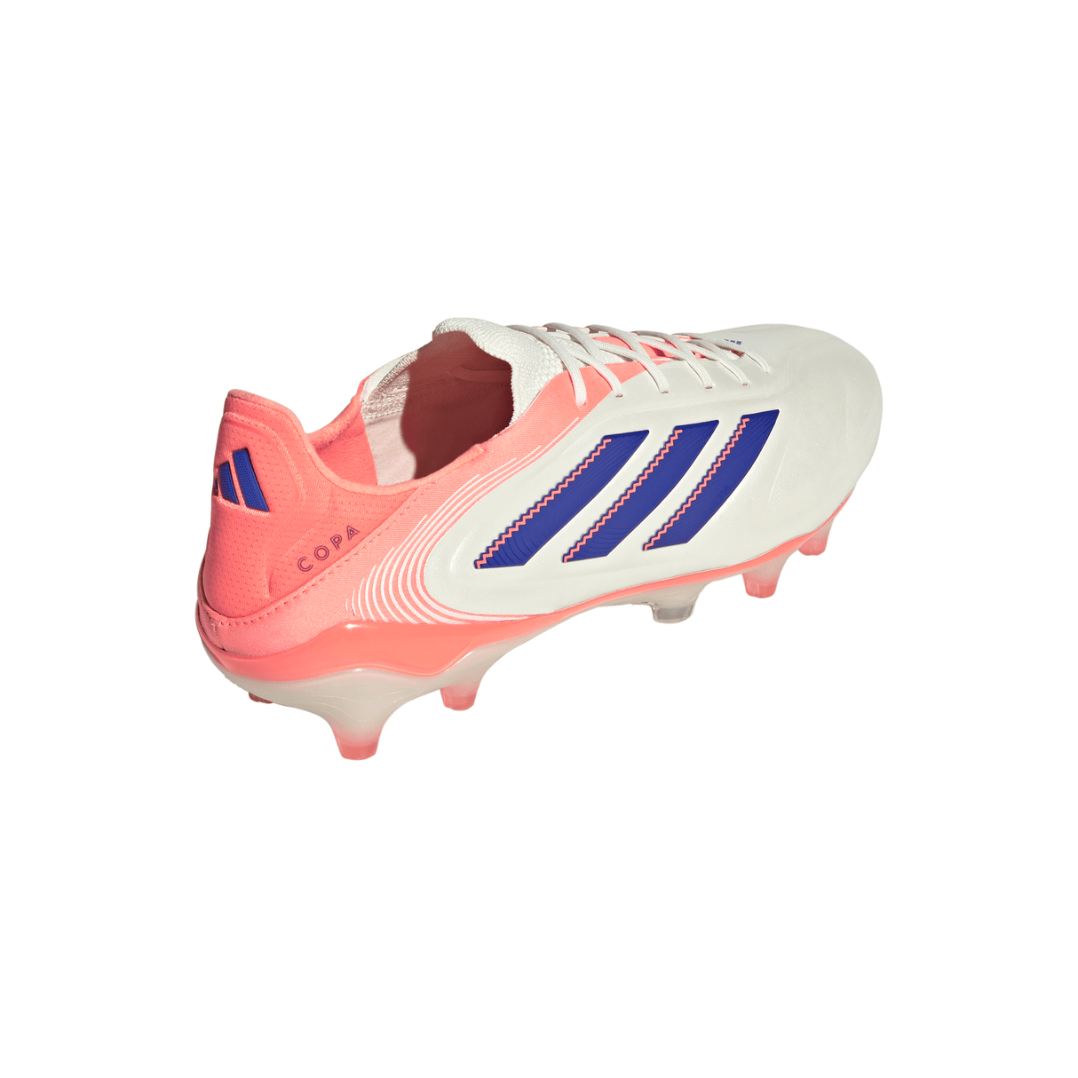 Botines de fútbol para hombre adidas Copa Pure III Elite FG - Blanco/Azul/Naranja