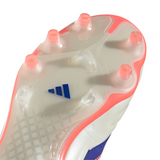 Botines de fútbol para hombre adidas Copa Pure III Elite FG - Blanco/Azul/Naranja