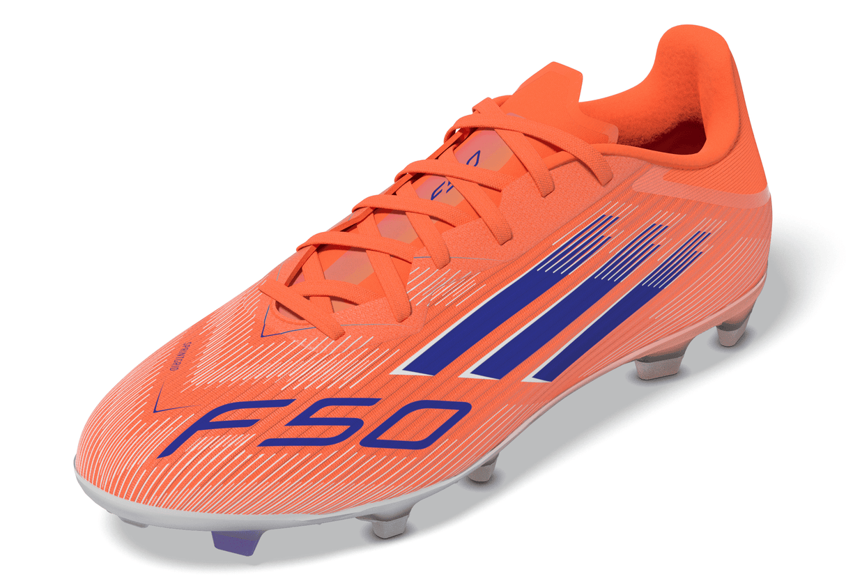 adidas F50 League FG/MG Men's Soccer Cleats - Orange/Blue/White
