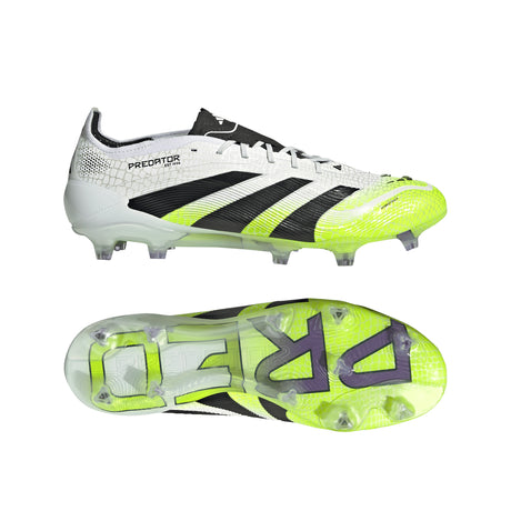 adidas Predator Elite FG Men's Firm Ground Soccer Cleats - White/Black/Lemon