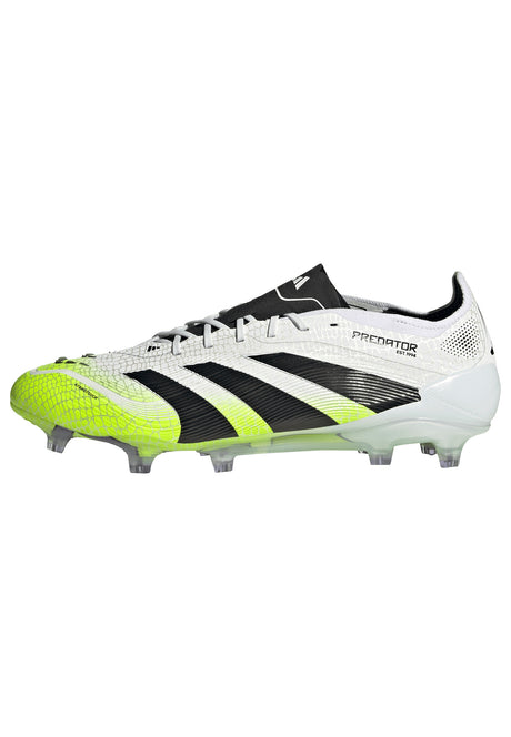 adidas Predator Elite FG Men's Firm Ground Soccer Cleats - White/Black/Lemon