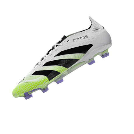 adidas Predator Elite FG Men's Firm Ground Soccer Cleats - White/Black/Lemon