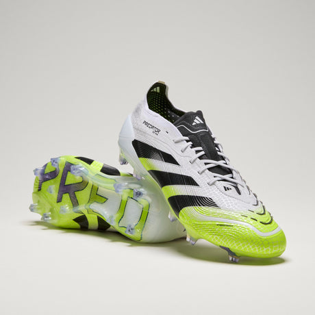 adidas Predator Elite FG Men's Firm Ground Soccer Cleats - White/Black/Lemon