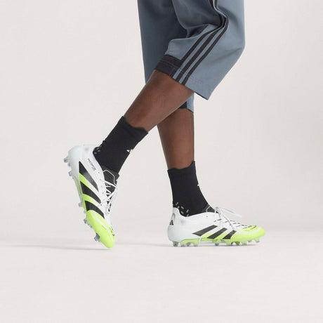 adidas Predator Elite FG Men's Firm Ground Soccer Cleats - White/Black/Lemon