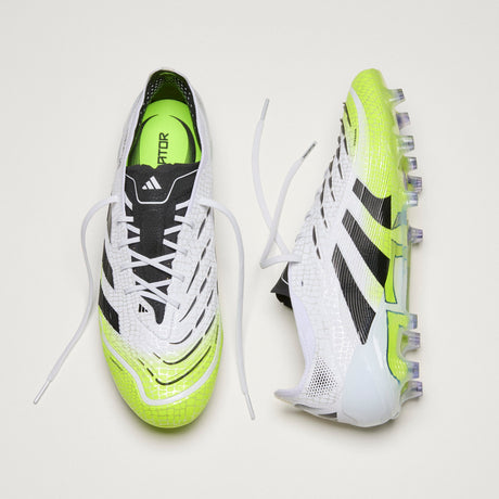adidas Predator Elite FG Men's Firm Ground Soccer Cleats - White/Black/Lemon