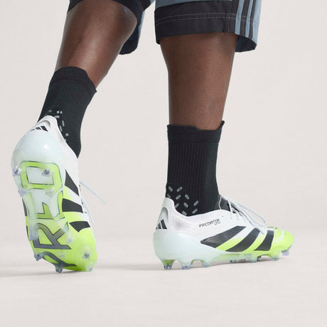 adidas Predator Elite FG Men's Firm Ground Soccer Cleats - White/Black/Lemon