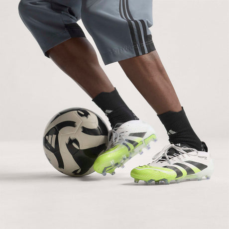 adidas Predator Elite FG Men's Firm Ground Soccer Cleats - White/Black/Lemon