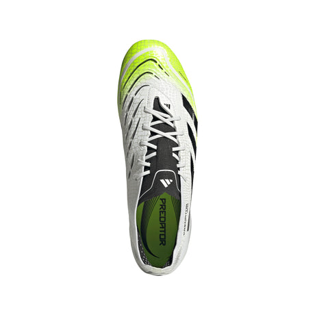 adidas Predator Elite FG Men's Firm Ground Soccer Cleats - White/Black/Lemon
