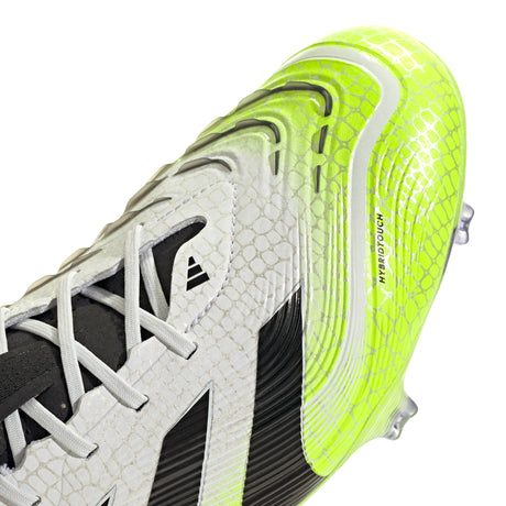 adidas Predator Elite FG Men's Firm Ground Soccer Cleats - White/Black/Lemon