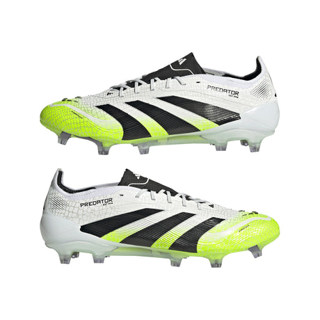 adidas Predator Elite FG Men's Firm Ground Soccer Cleats - White/Black/Lemon