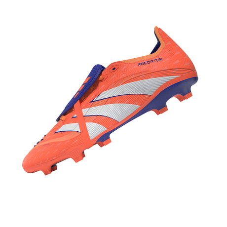 Botines de fútbol para hombre adidas Predator League de lengüeta plegable FG/MG - Naranja/Blanco