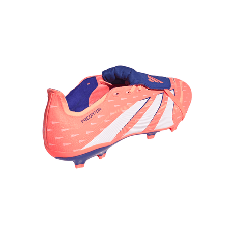 Botines de fútbol para hombre adidas Predator League de lengüeta plegable FG/MG - Naranja/Blanco