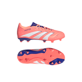 adidas Predator League FG/MG Youth Soccer Cleats - Orange/White
