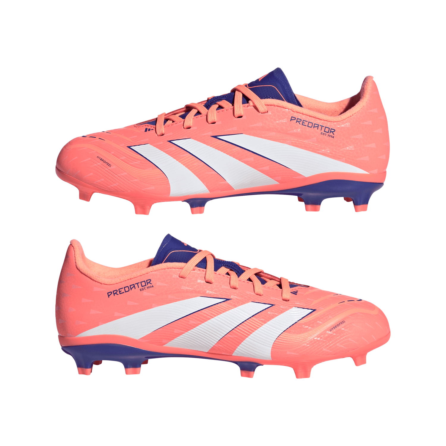 adidas Predator League FG/MG Youth Soccer Cleats - Orange/White