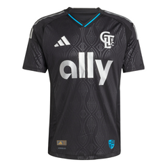 adidas Men's Charlotte FC Away Authentic Jersey 25/26 Black