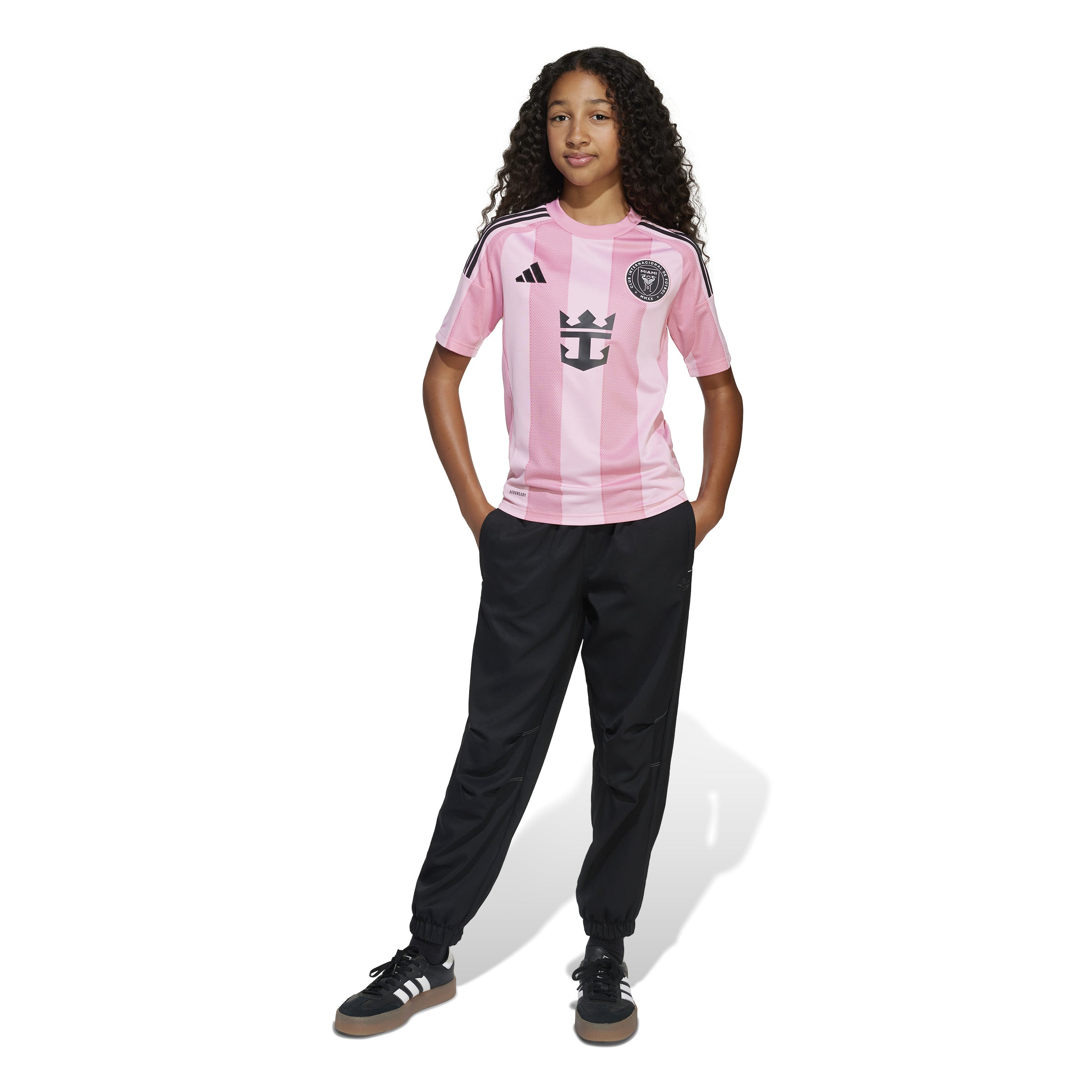 adidas Youth Inter Miami CF Messi Home Jersey 25/26 Pink