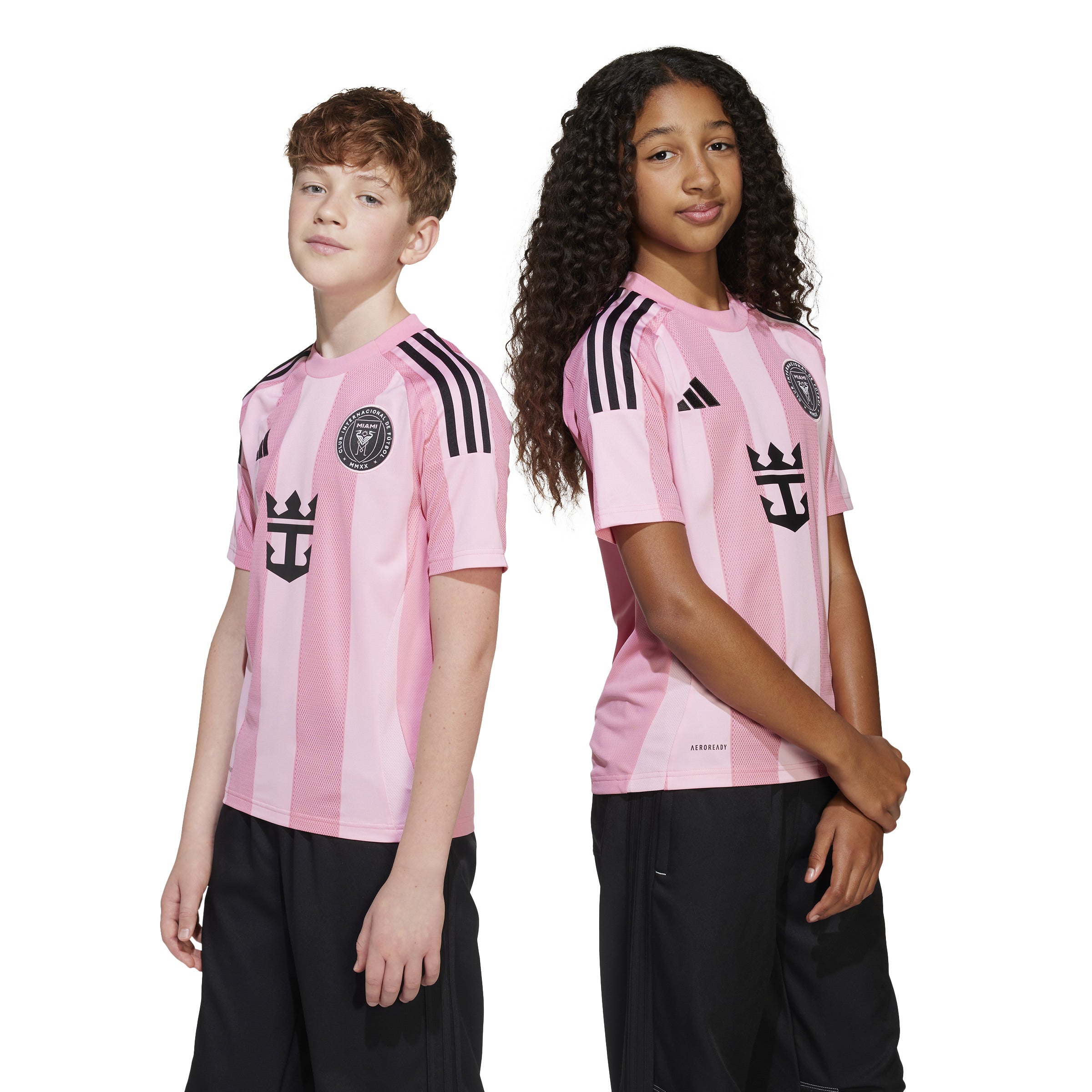 adidas Youth Inter Miami CF Messi Home Jersey 25/26 Pink
