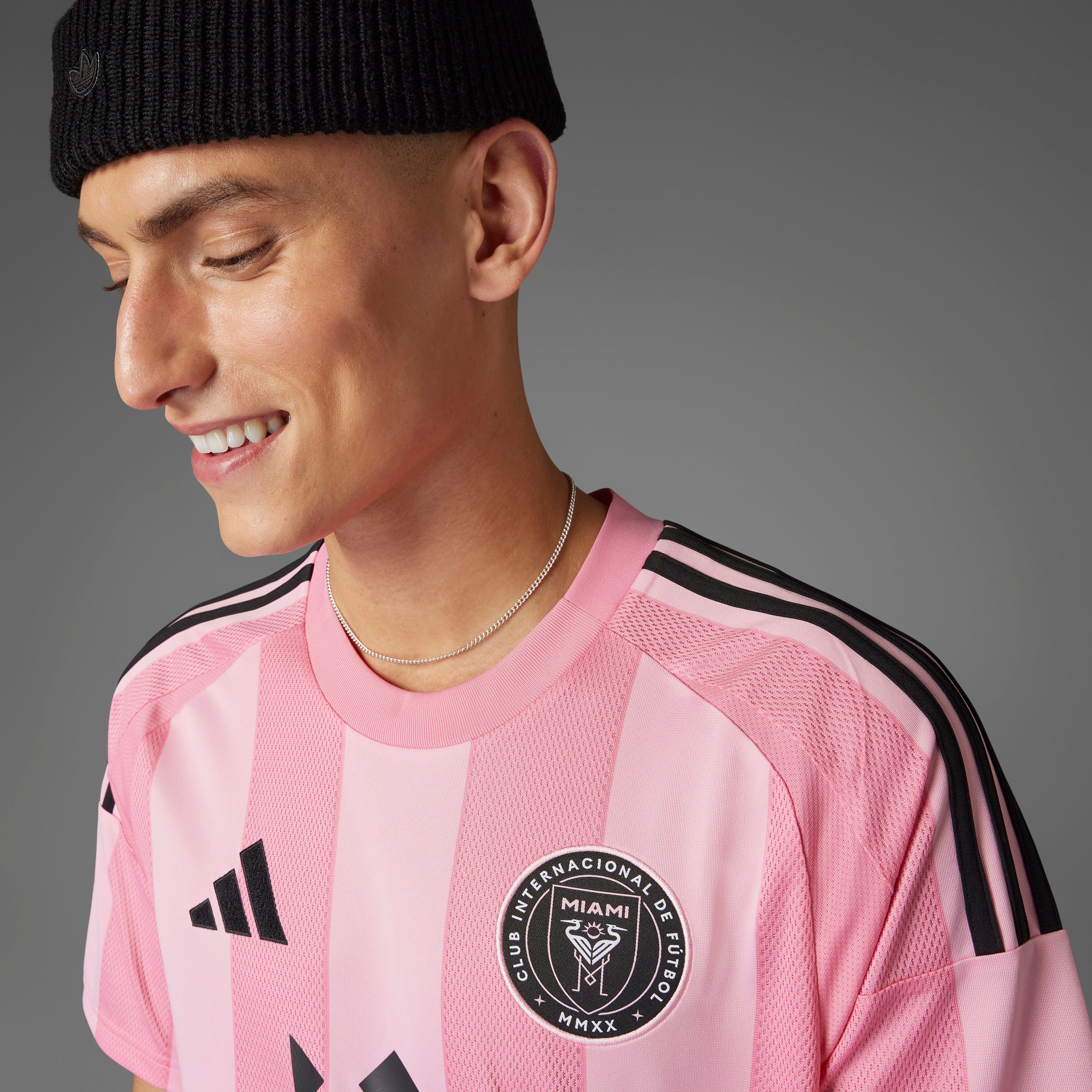 adidas Men's Inter Miami CF Messi Home Jersey 25/26 Pink
