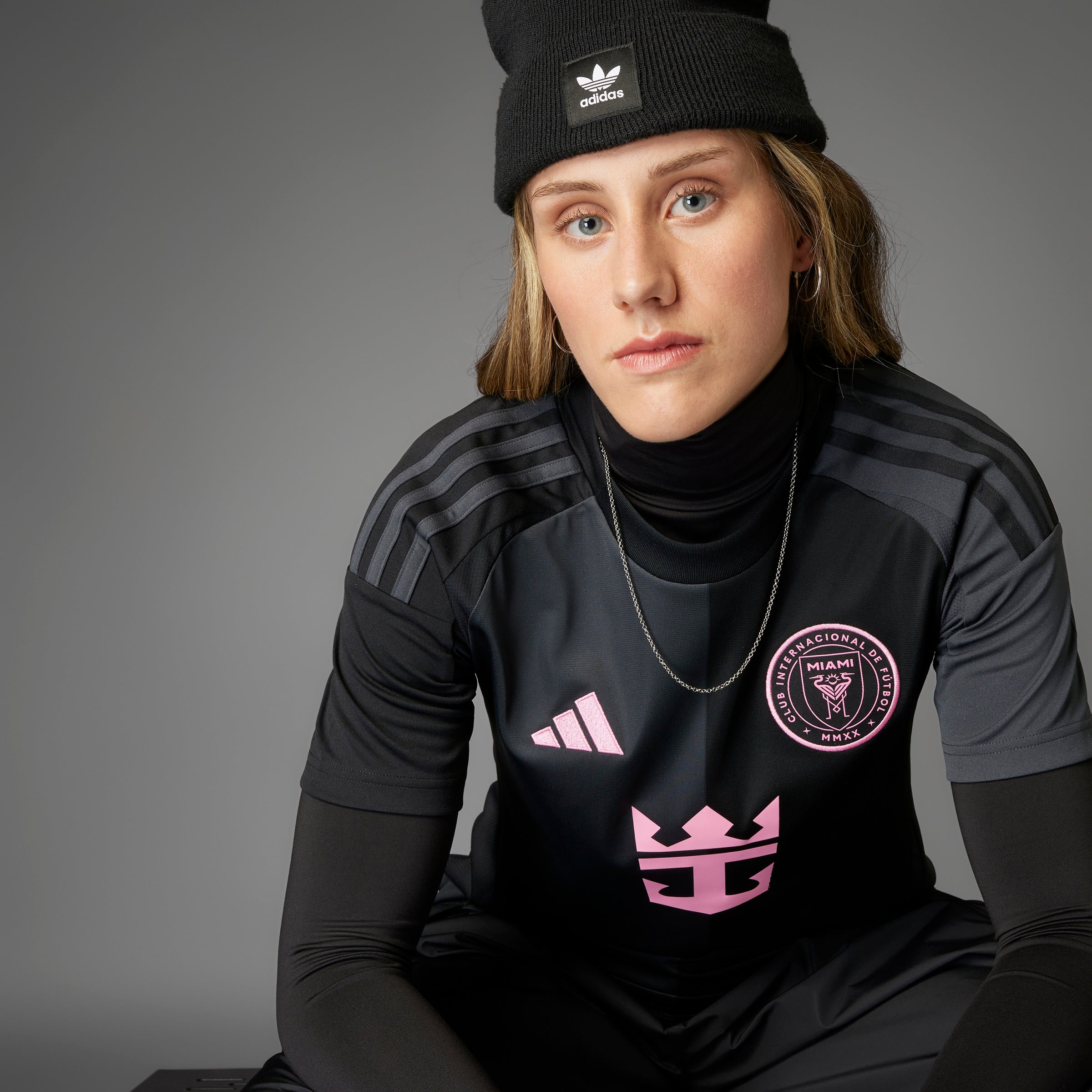 adidas Women's Inter Miami CF Messi Away Jersey 25/26 Black