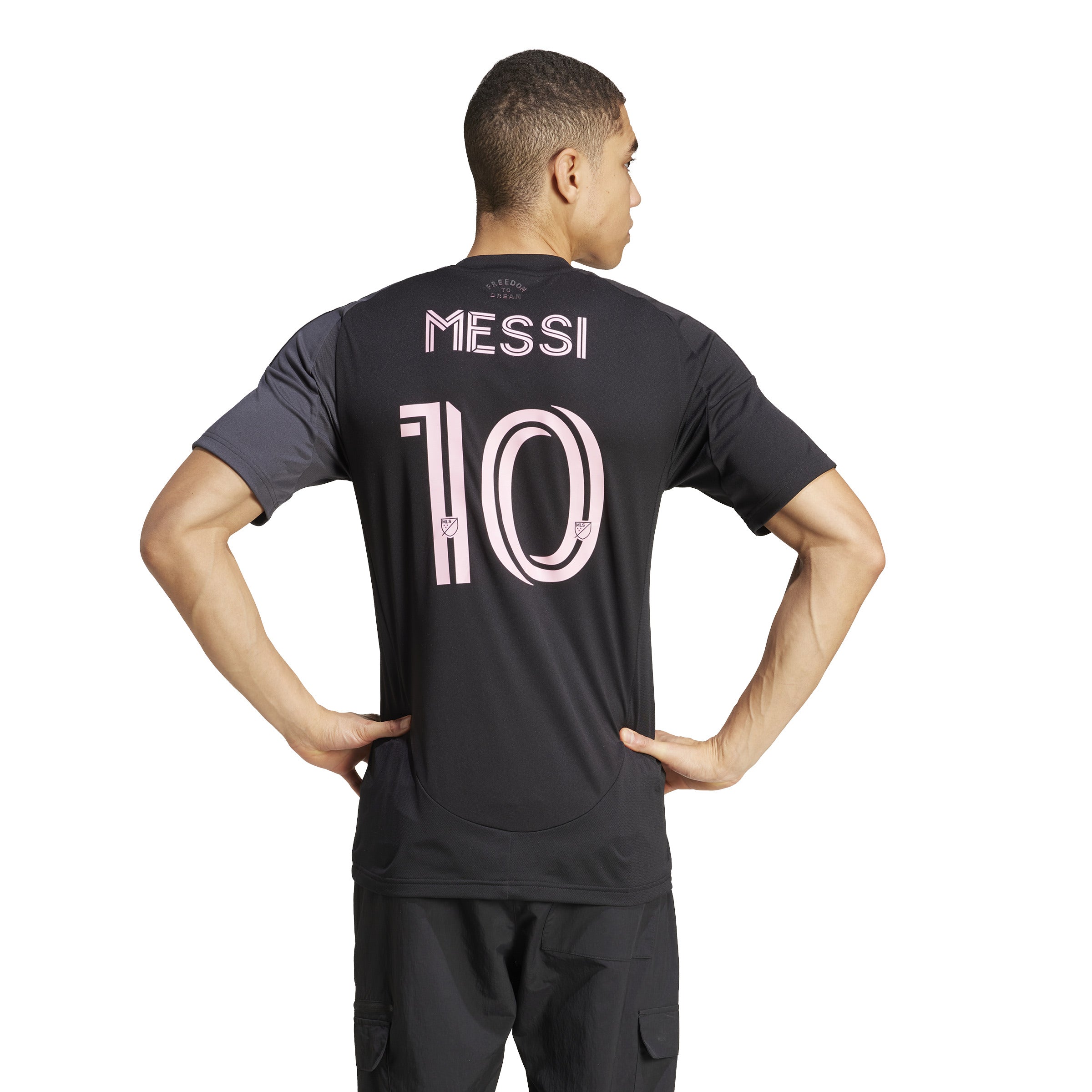 adidas Men's Inter Miami CF Away Messi Jersey 25/26 Black