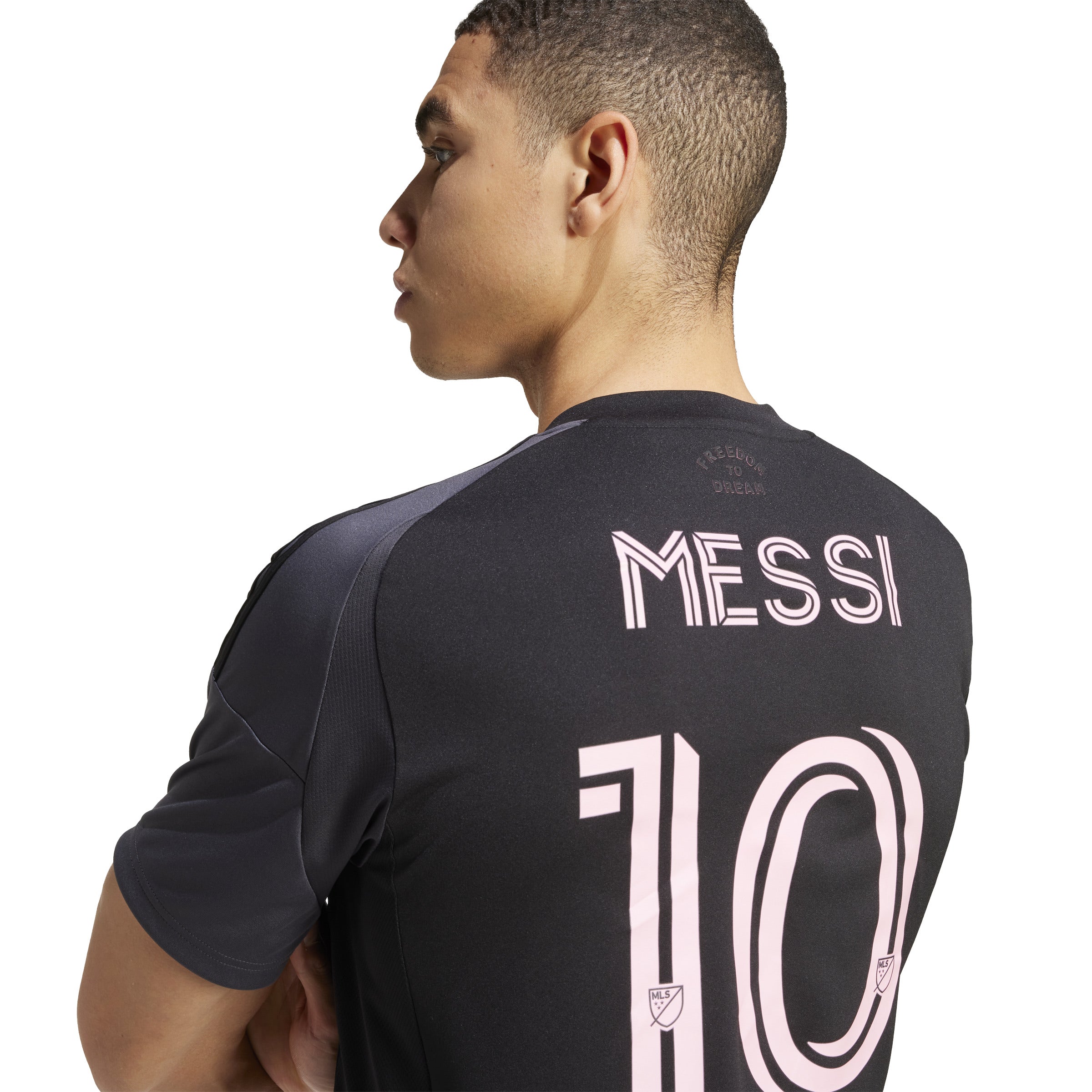 adidas Men's Inter Miami CF Away Messi Jersey 25/26 Black