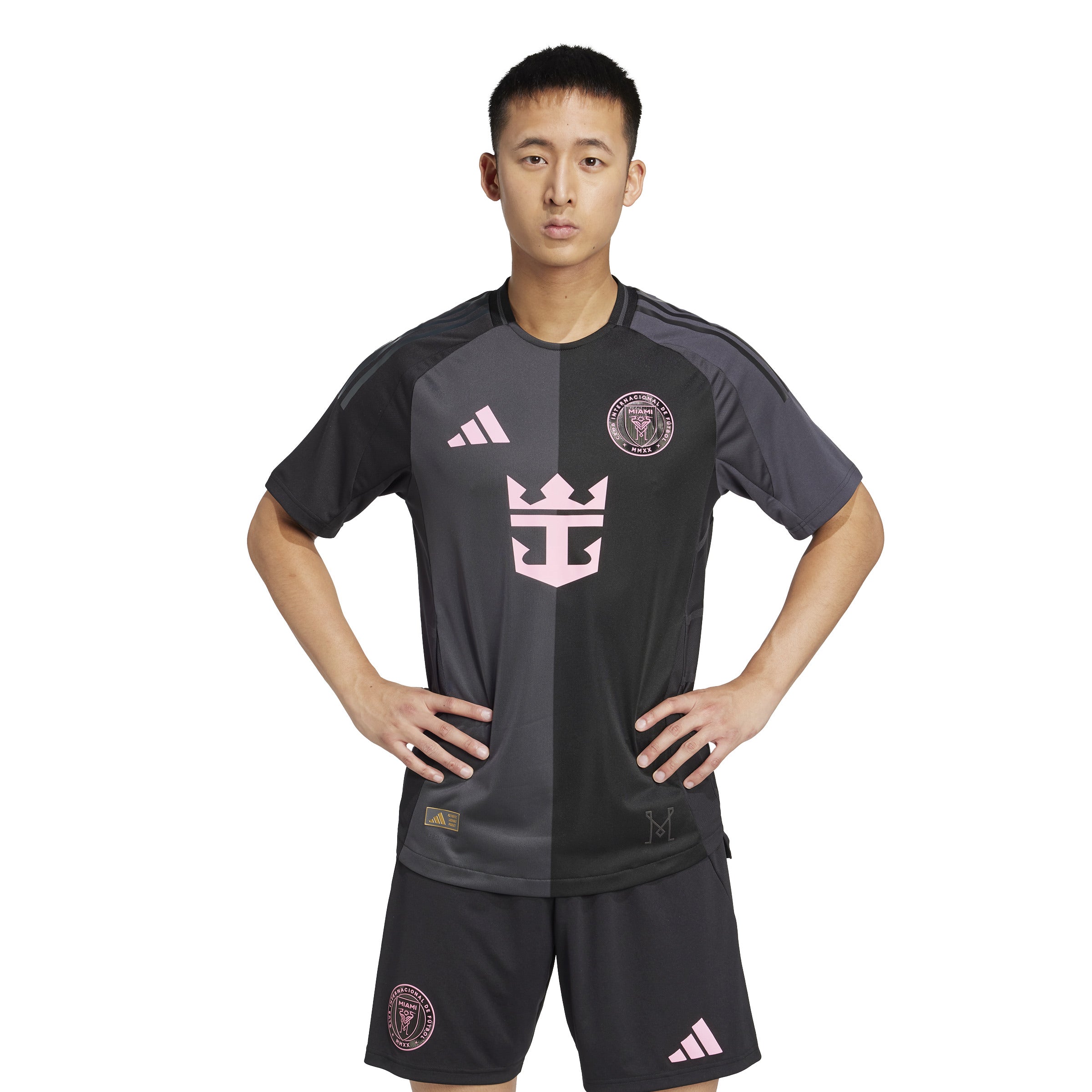 adidas Men's Inter Miami CF Messi Away Authentic Jersey 25/26 Black