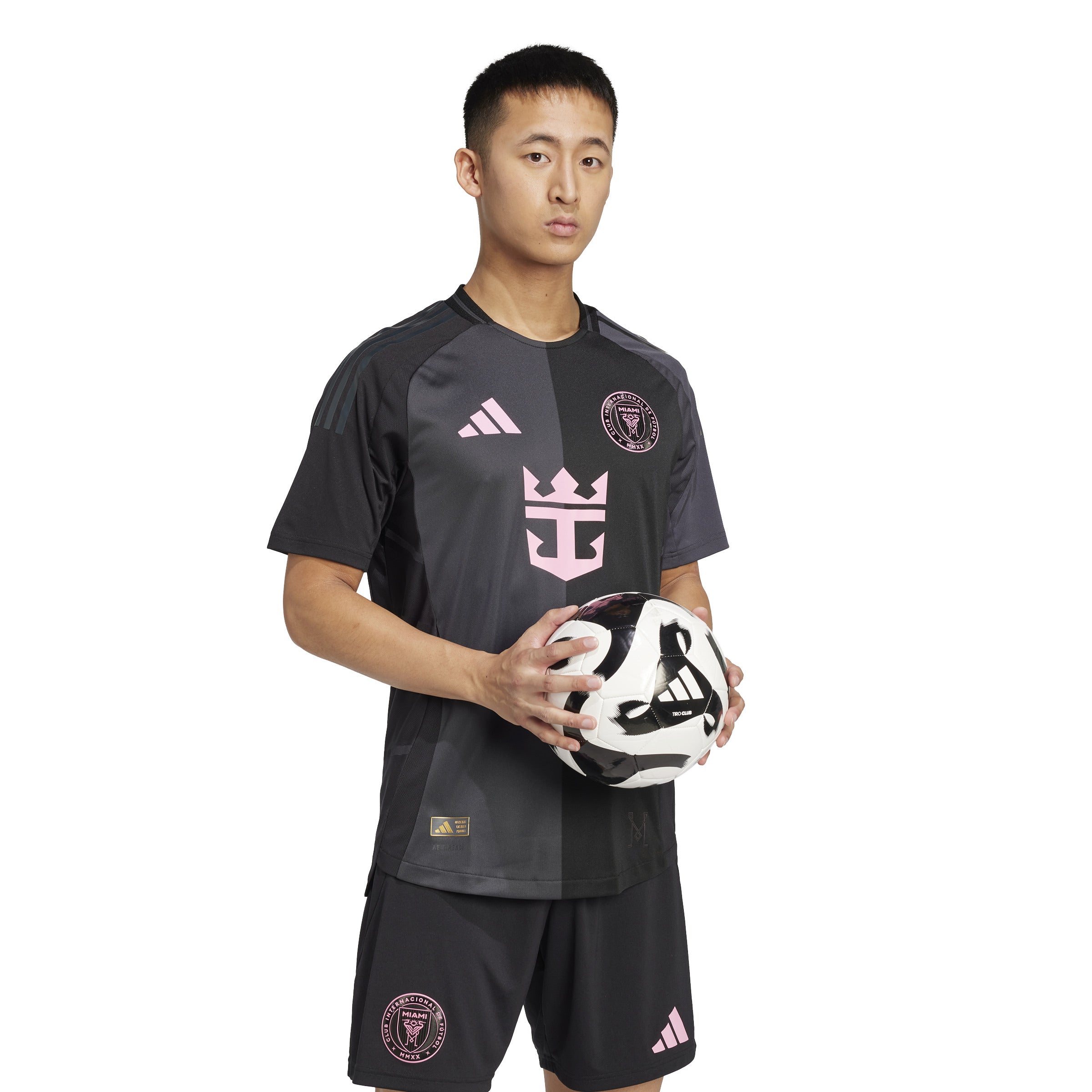 adidas Men's Inter Miami CF Messi Away Authentic Jersey 25/26 Black