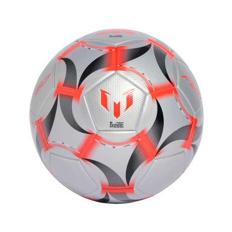 adidas Messi League Soccer Ball - Silver/Red/Black