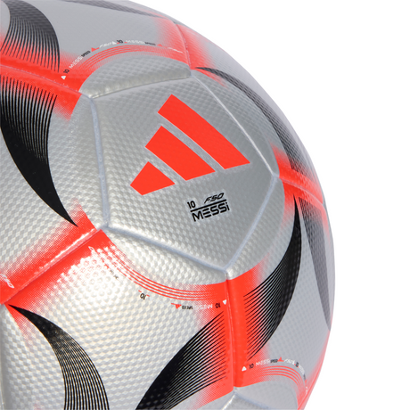adidas Messi League Soccer Ball - Silver/Red/Black