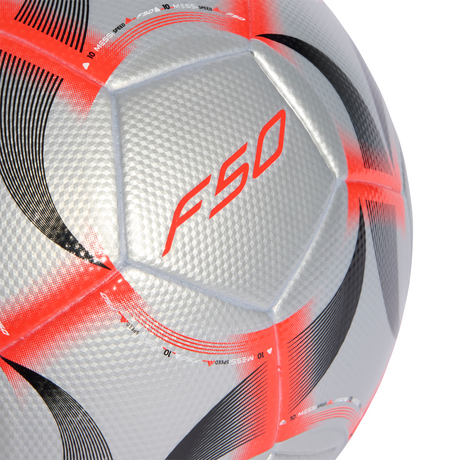 adidas Messi League Soccer Ball - Silver/Red/Black