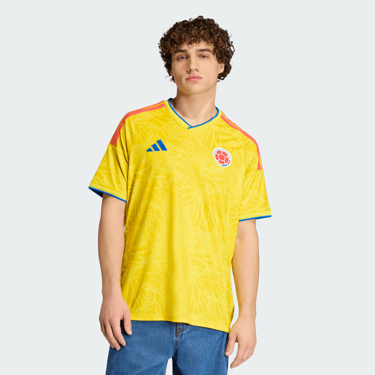 adidas Colombia Home Men's Soccer Jersey 26 - Yellow