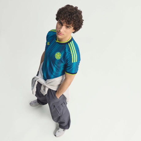 adidas Colombia Away Authentic Men's Soccer Jersey 2026 - Mistery Petrol/ Navy