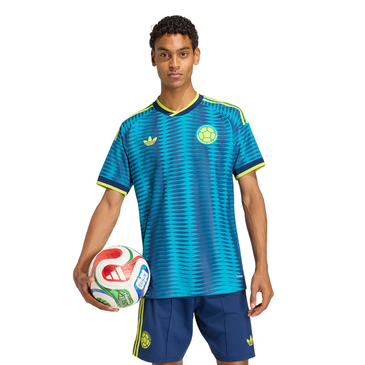 adidas Colombia Away Authentic Men's Soccer Jersey 2026 - Mistery Petrol/ Navy