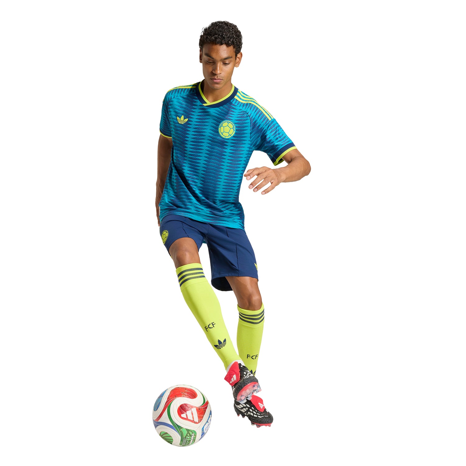 adidas Colombia Away Authentic Men's Soccer Jersey 2026 - Mistery Petrol/ Navy