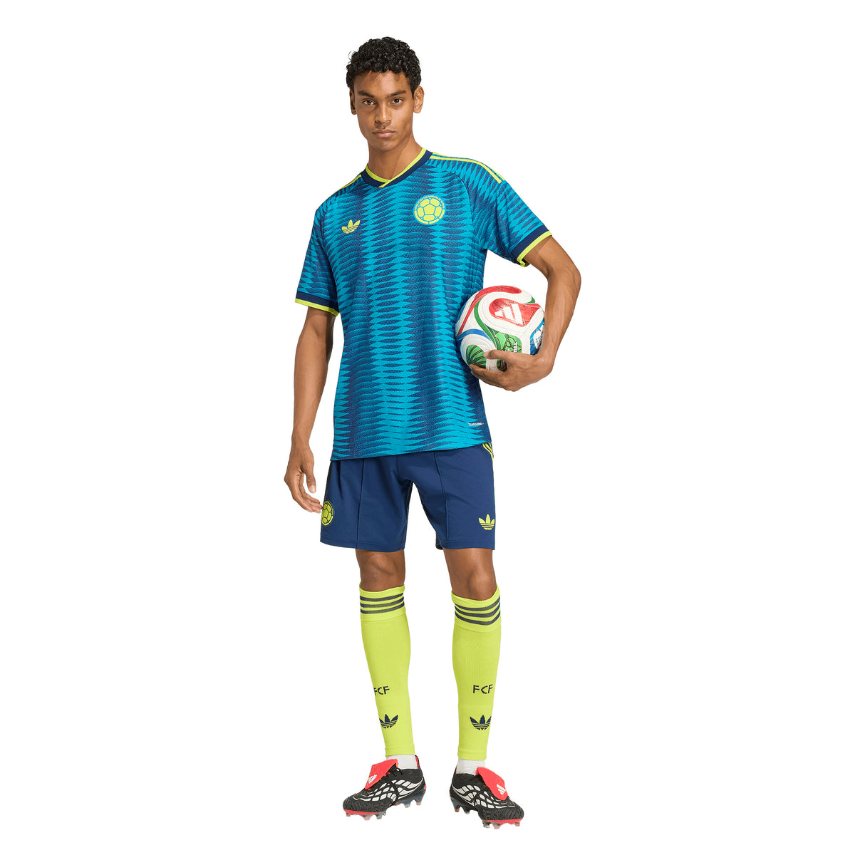 adidas Colombia Away Authentic Men's Soccer Jersey 2026 - Mistery Petrol/ Navy