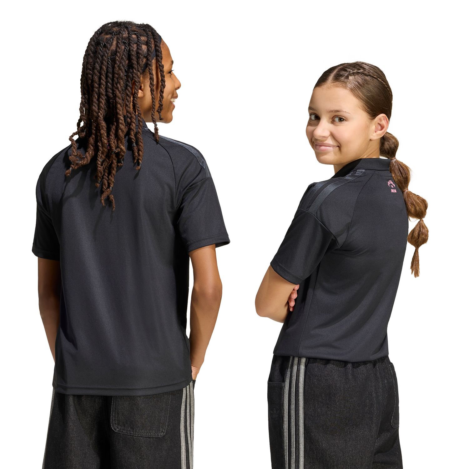 adidas Inter Miami CF Away Youth Soccer Jersey 26/27- Black/Pink