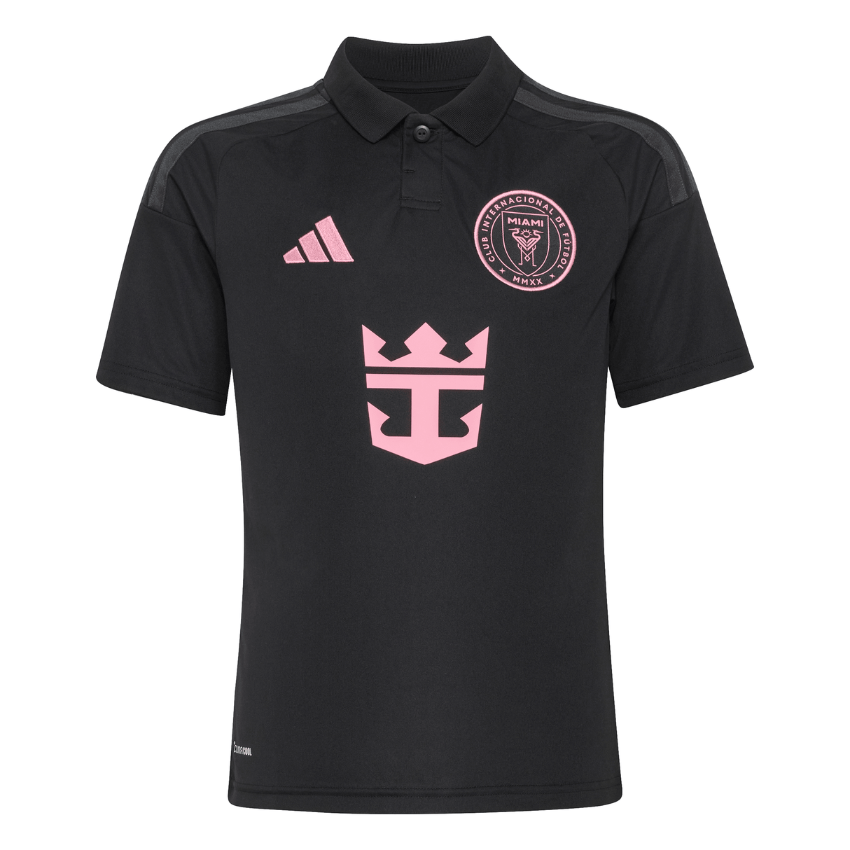 adidas Inter Miami CF Away Youth Soccer Jersey 26/27- Black/Pink