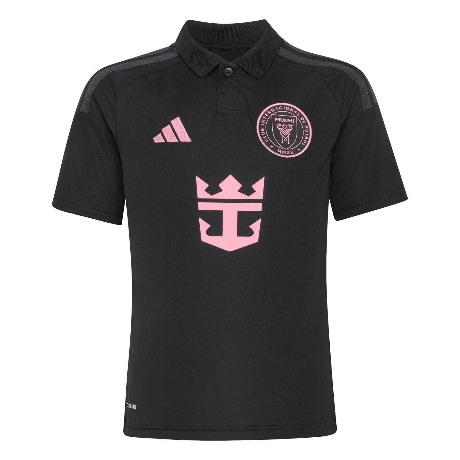 adidas Inter Miami CF Away Youth Soccer Jersey 26/27- Black/Pink
