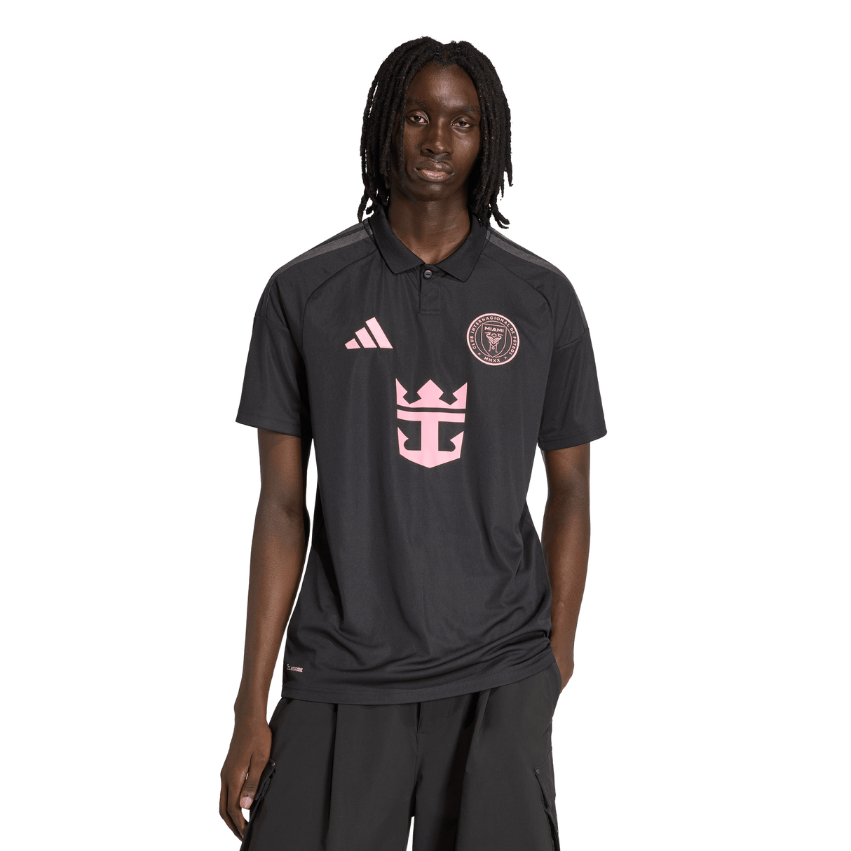 adidas Inter Miami CF Away Men's Soccer Jersey 26/27 - Black/Pink
