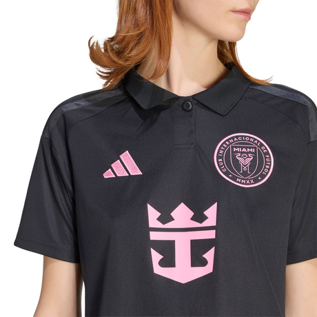 adidas Inter Miami CF Away Messi Women's Soccer Jersey 26/27 - Black/Pink