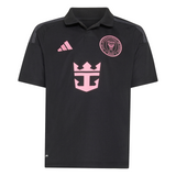adidas Inter Miami CF Away Messi Youth Soccer Jersey 26/27 - Black/Pink