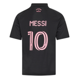 adidas Inter Miami CF Away Messi Youth Soccer Jersey 26/27 - Black/Pink