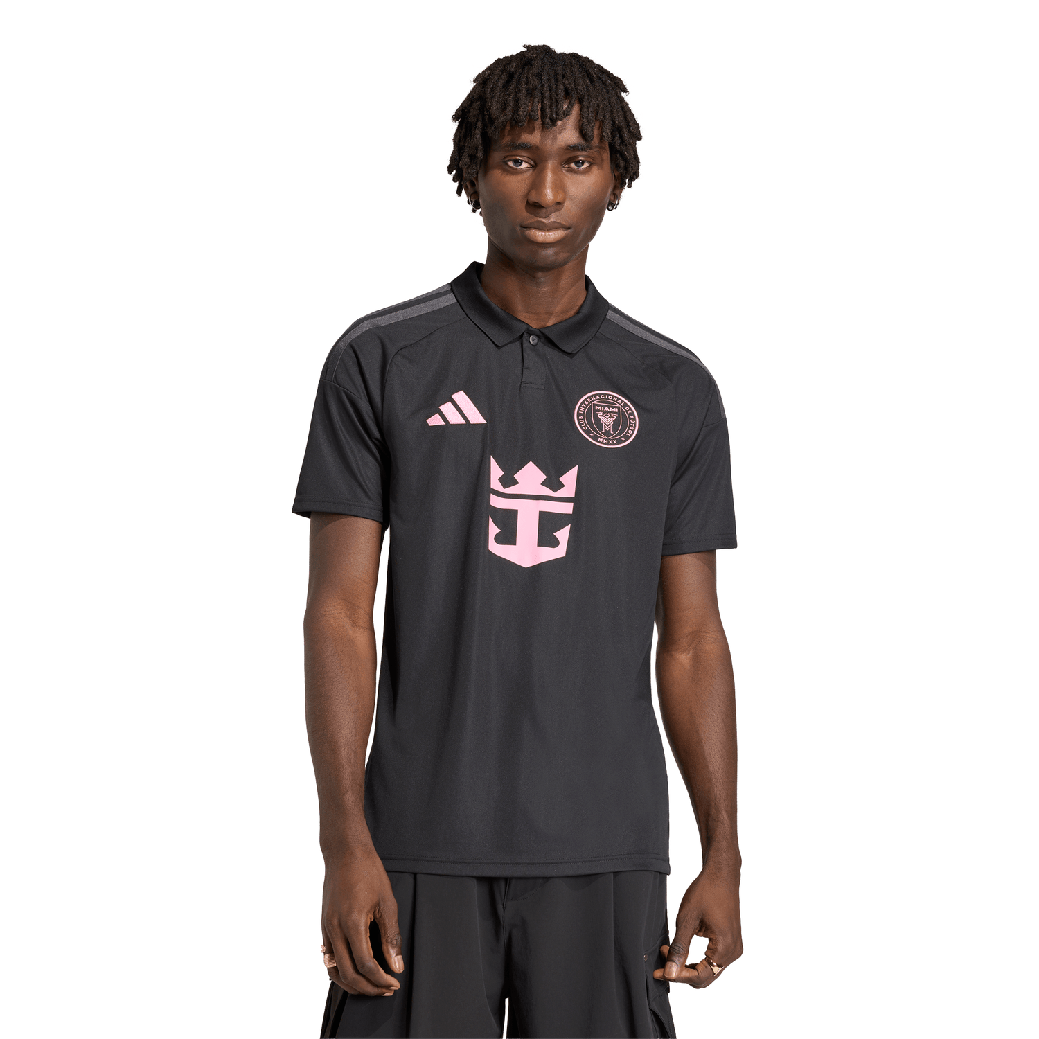 adidas Inter Miami CF Away Messi Men's Soccer Jersey 26/27 - Black/Pink